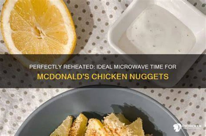 How long do you microwave uncooked chicken nuggets?