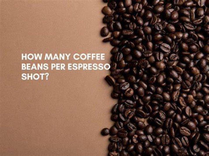 How many coffee beans equals a shot of espresso?