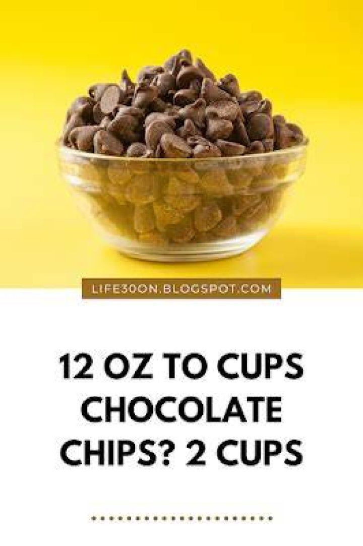How many cups is a 12 oz bag of chocolate chips?