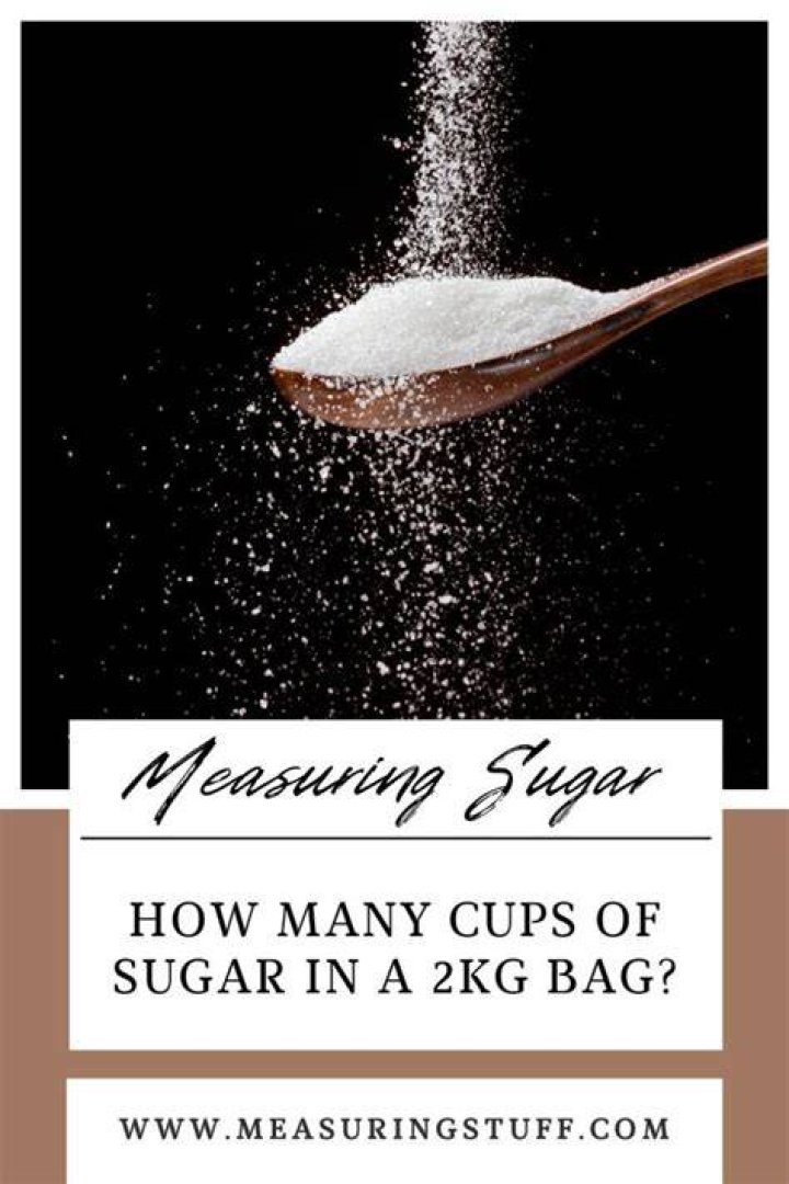 How many cups of sugar makes 2kg?