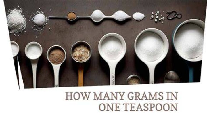 How many grams of sugar are in a teaspoon of raw sugar?
