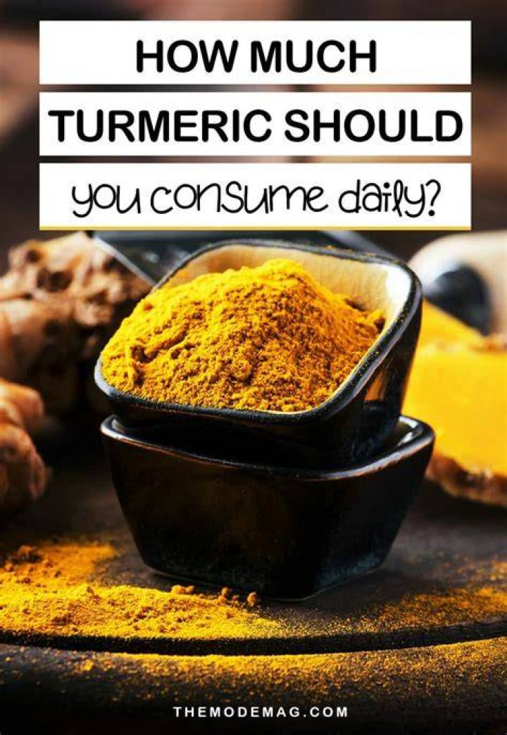 How many mgs of turmeric should you take daily?