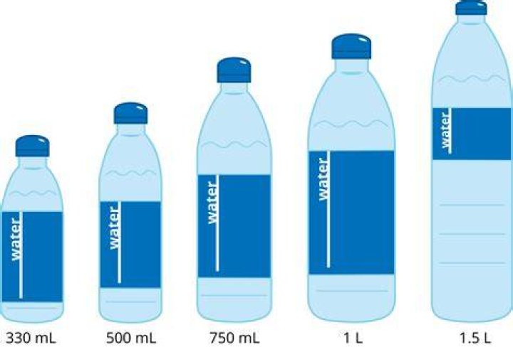 How many milliliters are in a 3 liter bottle?
