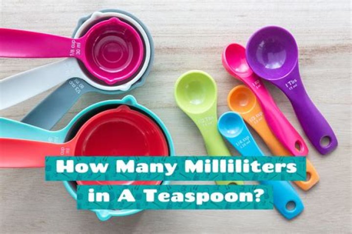 How many milliliters are in a teaspoon?