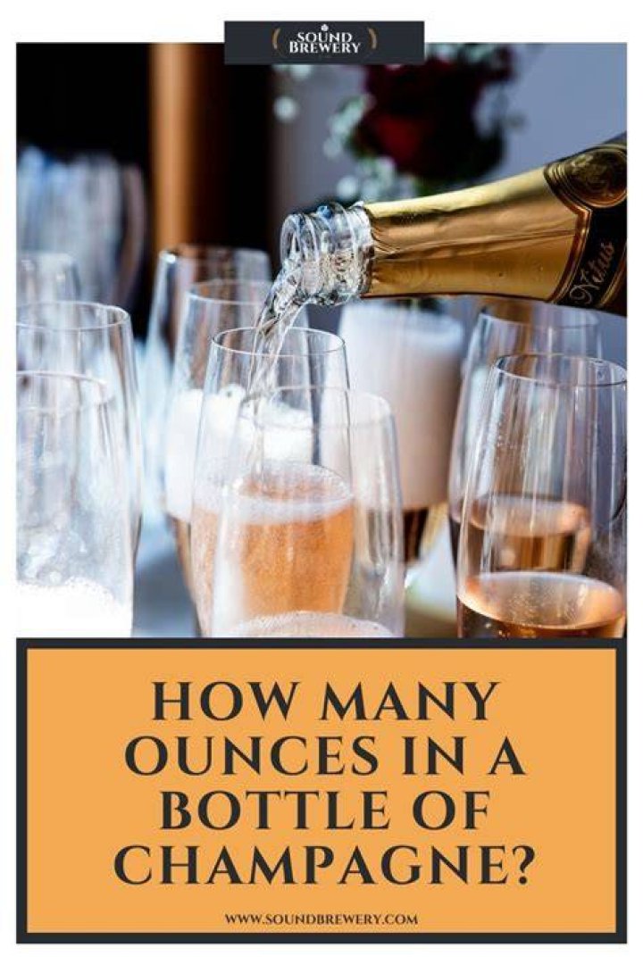 How many ounces are in a champagne bottle?