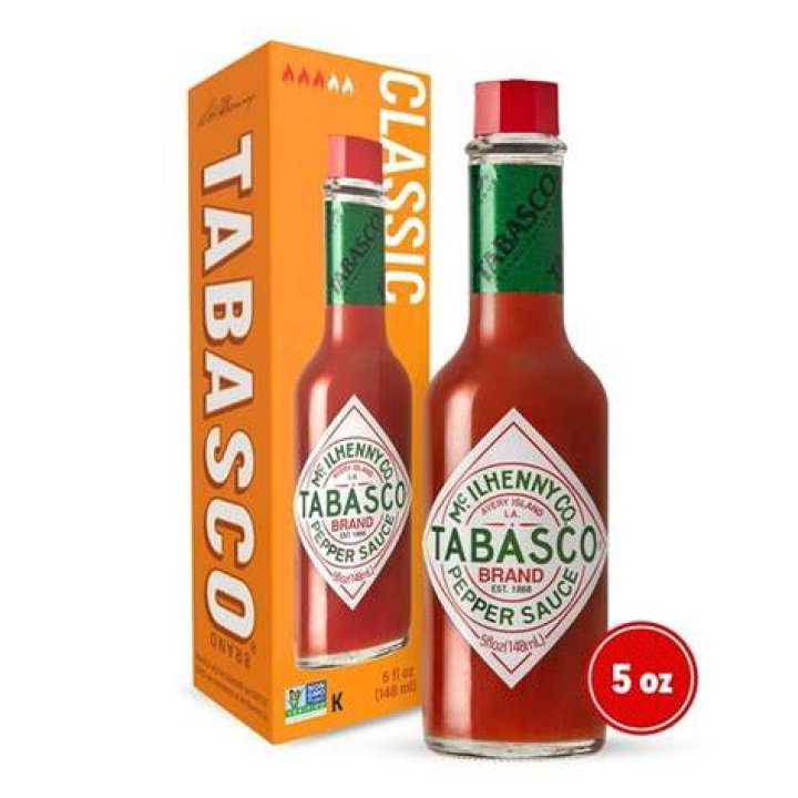 How many ounces are in a small bottle of Tabasco?