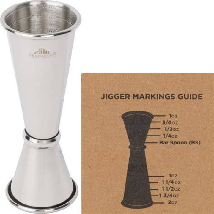 How many ounces is a shot and jigger?
