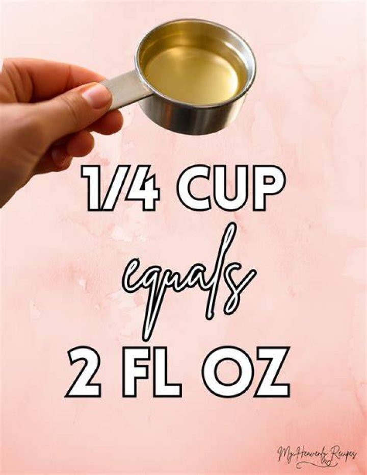 How many ounces is half a cup of coconut oil?