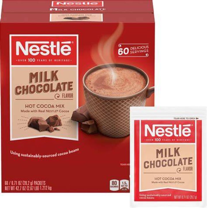 How many Oz is a packet of hot cocoa?