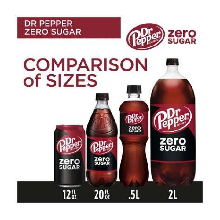 How many packets of sugar are in a Dr Pepper?