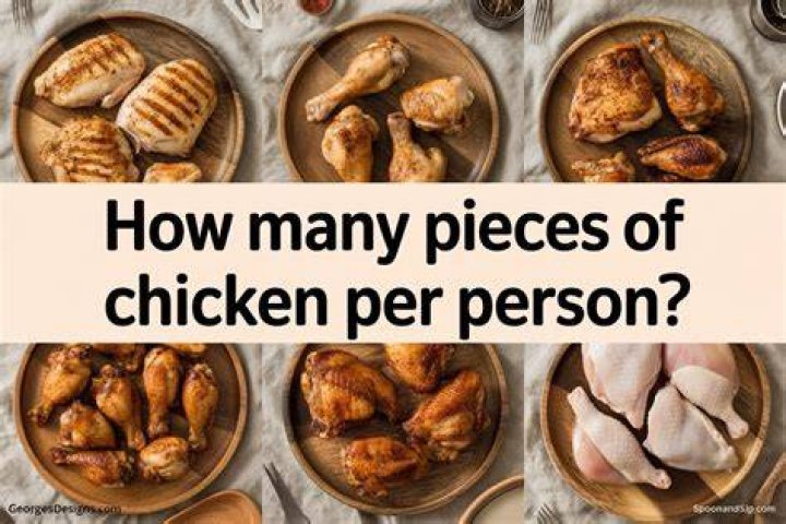 How many pieces of chicken do you need for 100 people?