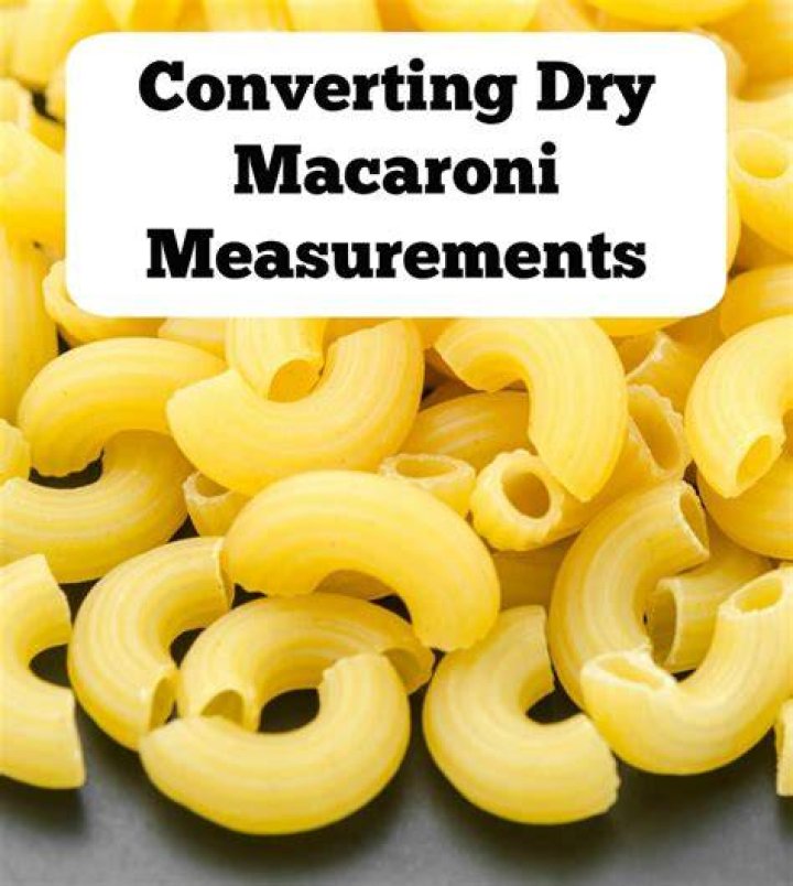 How many servings does 2 cups of dry macaroni make?