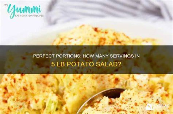 How many servings is 5 potatoes?
