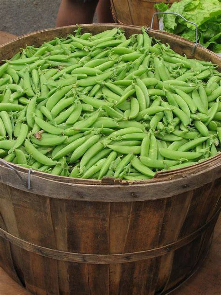 How many shelled peas make a bushel?