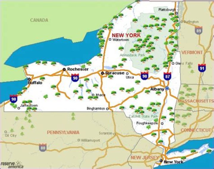 How many state parks are in NY?