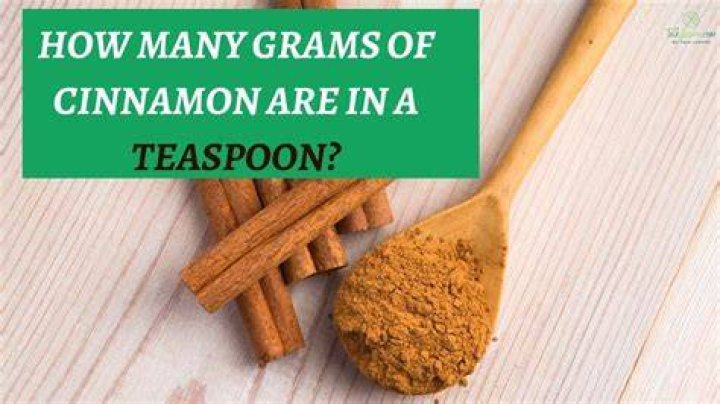 How many teaspoons of cinnamon is a gram?