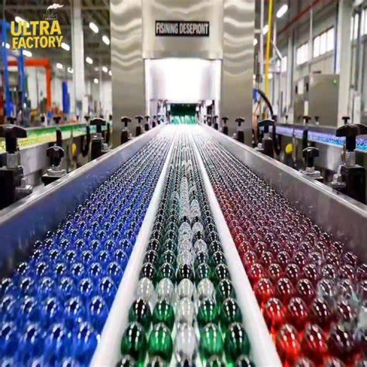 How marbles are made in a factory?