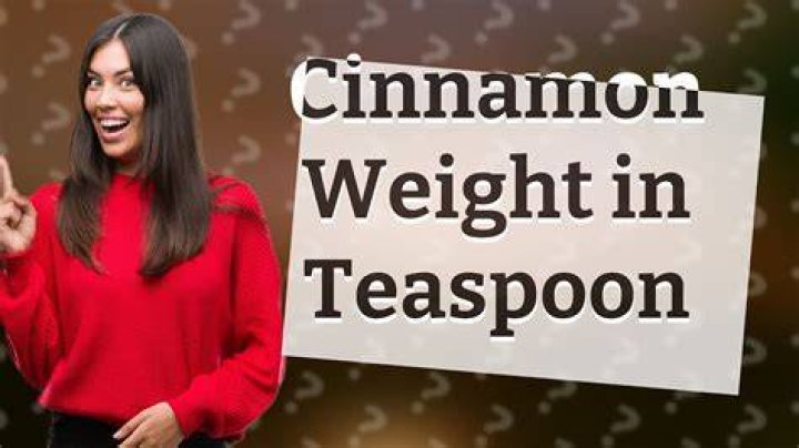 How much does 1/2 teaspoon of cinnamon weigh?