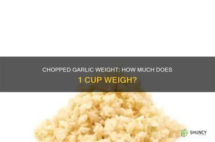 How much does 1 cup chopped cabbage weigh?