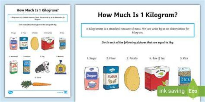 How much does a 1 kg weigh?