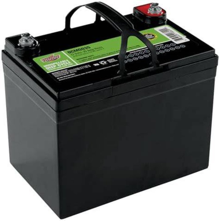 How much does a 12-volt golf cart battery cost?