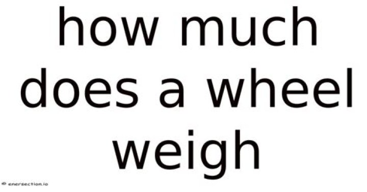 How much does an Audi wheel weigh?
