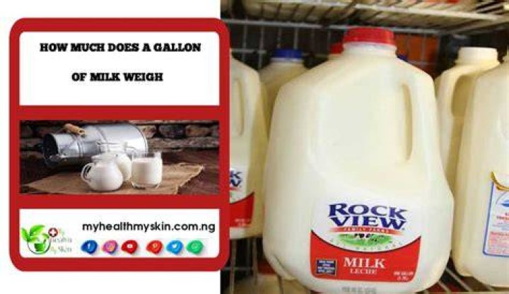 How much does full cream milk weigh?