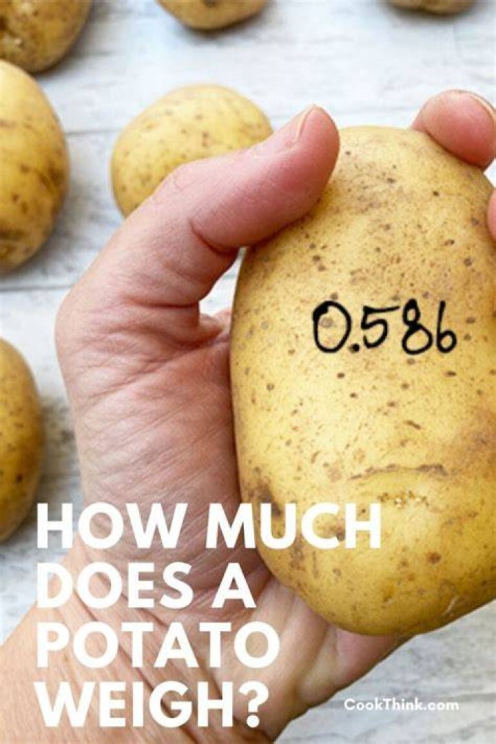 How much does one potato weigh?