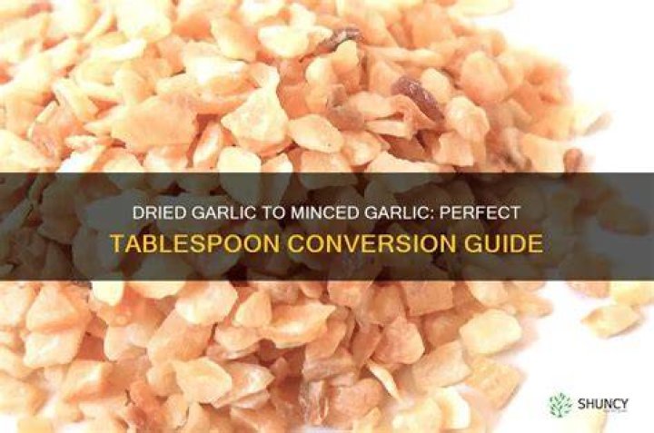 How much dried garlic equals minced?