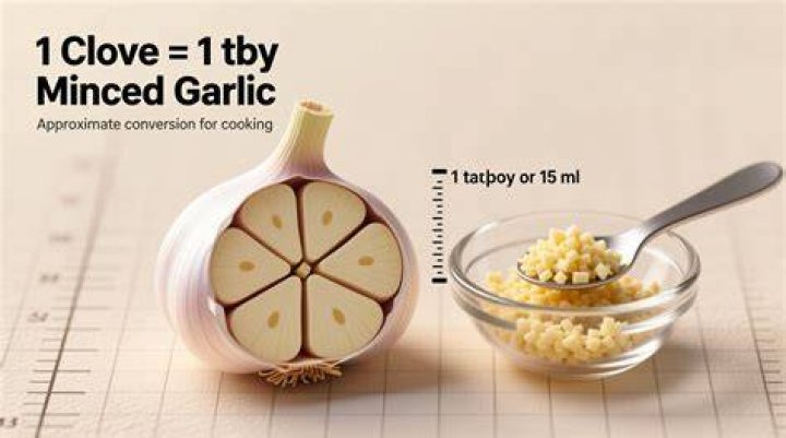 How much dried minced garlic equals 1 clove?