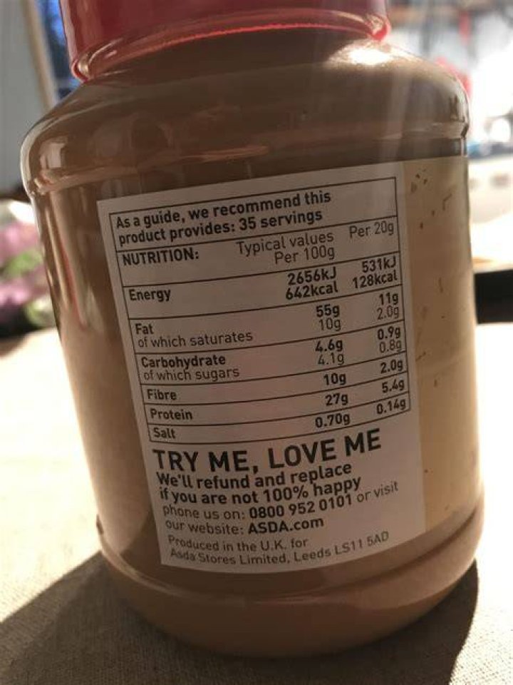 How much is 6g butter?