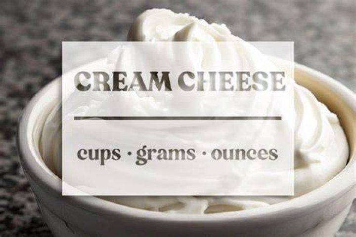 How much is 8 ounces cream cheese in ML?