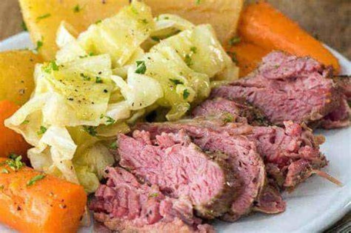 How much is a serving of corned beef?