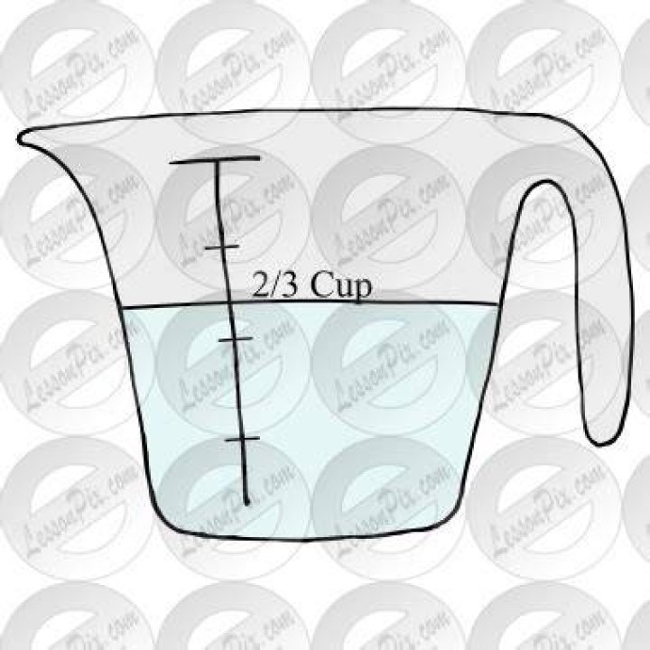 How much is two thirds of a cup?