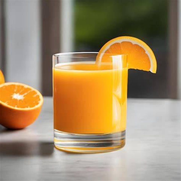 How much water is in a cup of orange juice?