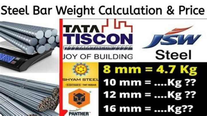 How much weight can a steel rod hold?