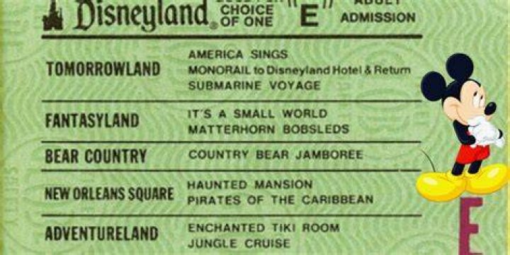 How much were Disneyland tickets in 2012?