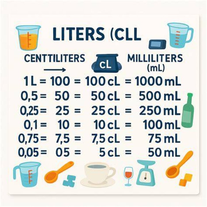 Is Centilitres the same as Millilitres?