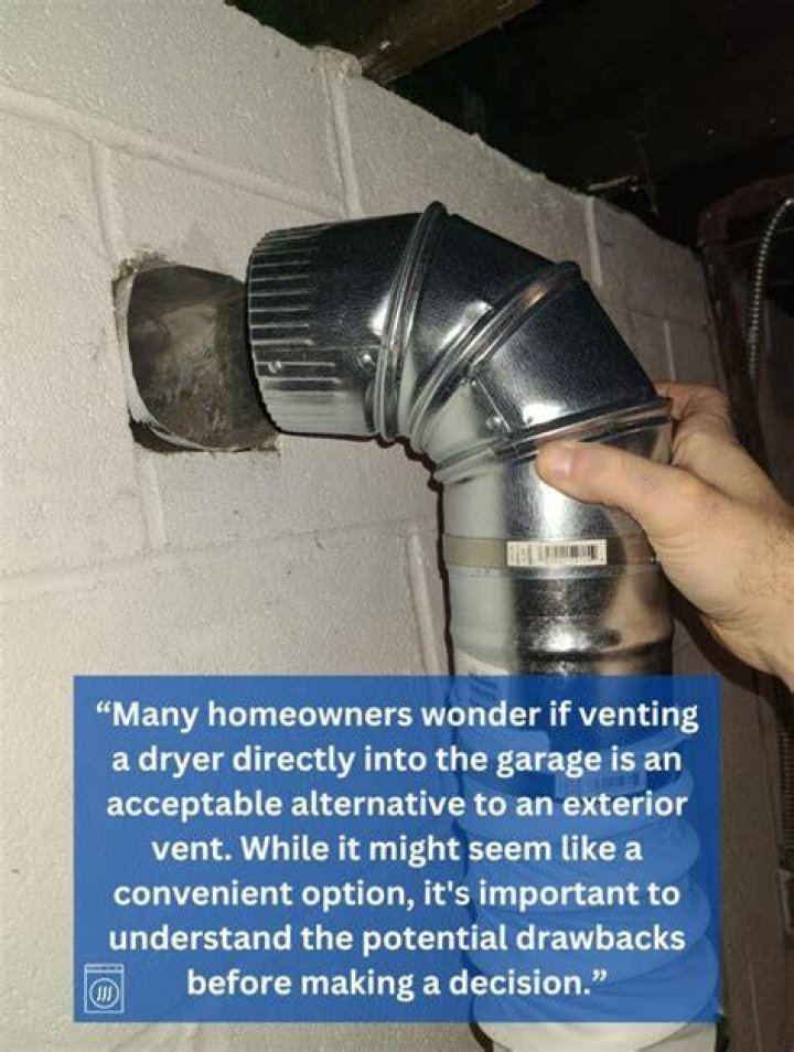 Is it safe to vent an electric dryer in garage?