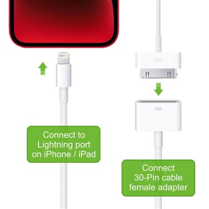 Is there a 30-pin to Lightning adapter that supports audio?