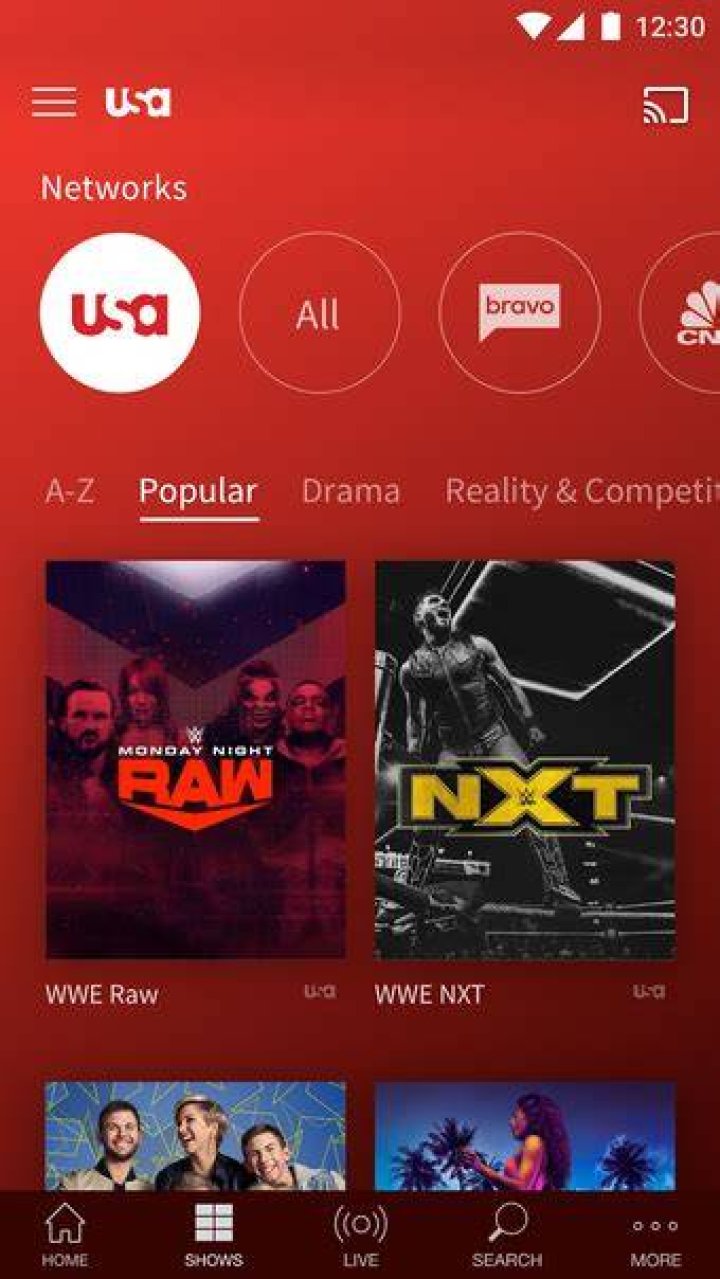 Is USA Network app down?
