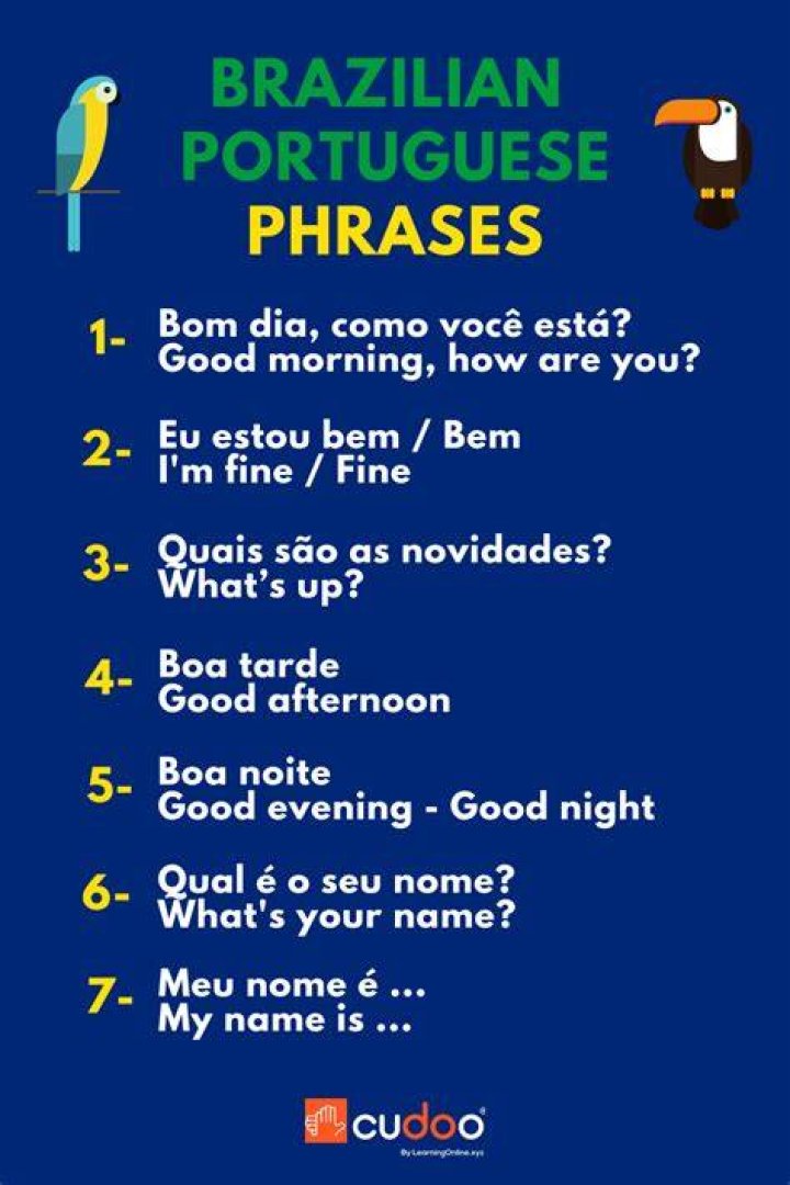 What are common phrases in Brazil?