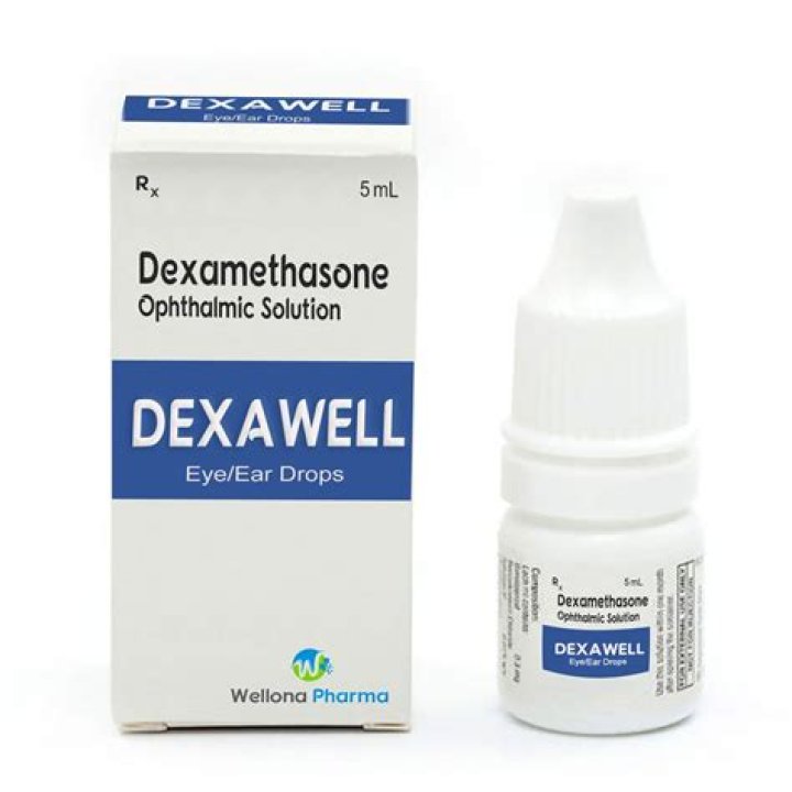 What are dexamethasone eye drops used for?