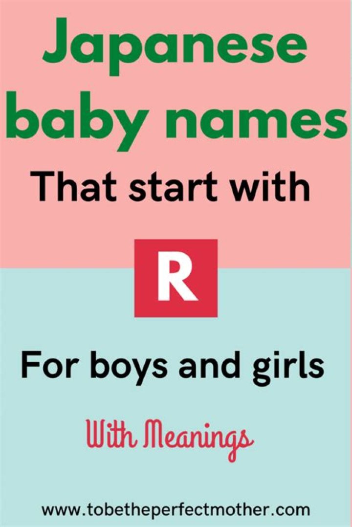 What are Japanese names that start with R?