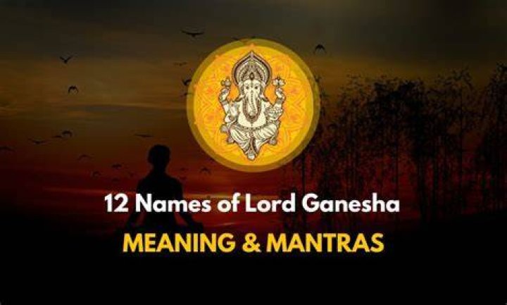 What are the 21 names of Lord Ganesha?