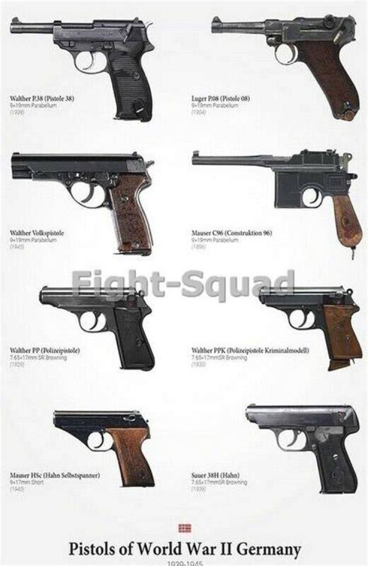 What are the German pistols called?