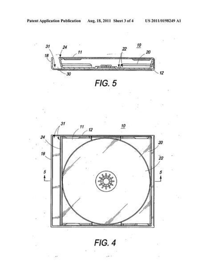 What are the parts of a CD case?
