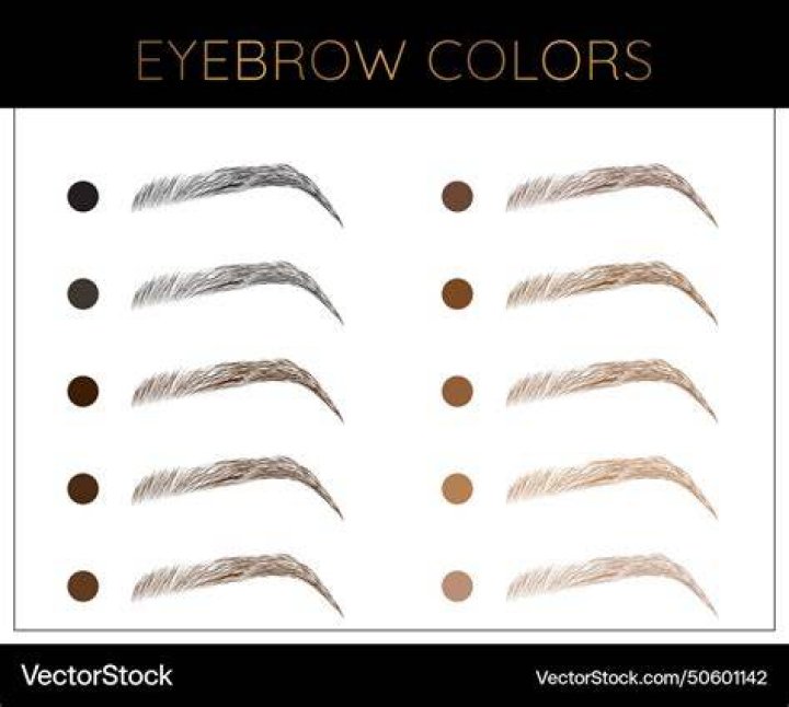 What color is granite for eyebrows?