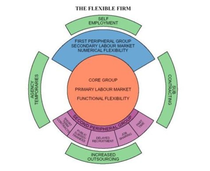 What did Atkinson say about the flexible firm model in 1984?