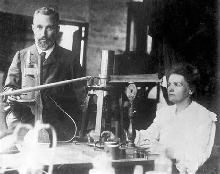 What did Marie and Pierre Curie discover about radioactivity?